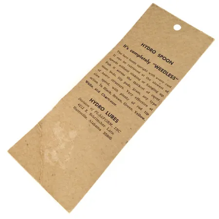 Hydro Lures Weedless Hydro Spoon Antialga, Giallo, 17g, #9684