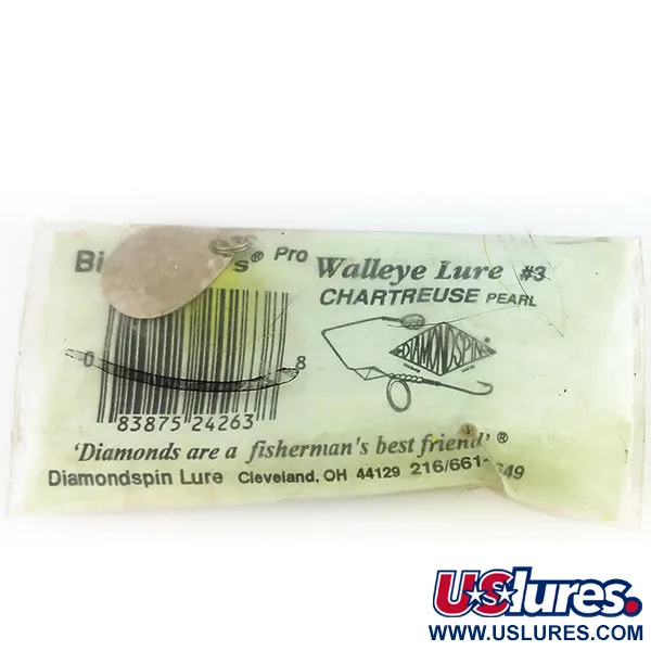 Big Chuck's Walley Lure Spinnerbait, Chartreuse, 17g, Foglia Salice, #9697