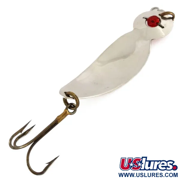 Gibbs One Eye Wiggler Ondulante, Nichel / Rosso, 28g, Vintage, #9725