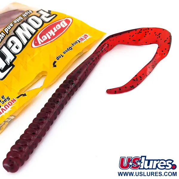 Berkley Powerbait Power Worm esca siliconica, Cherryseed, 25cm, #9735
