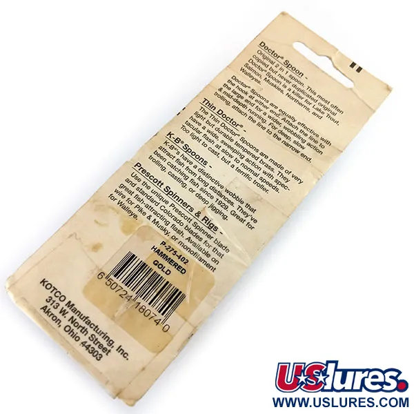 Prescott Spinner Little Doctor 275 Ondulante, Oro/Rosso, 21g, #9748