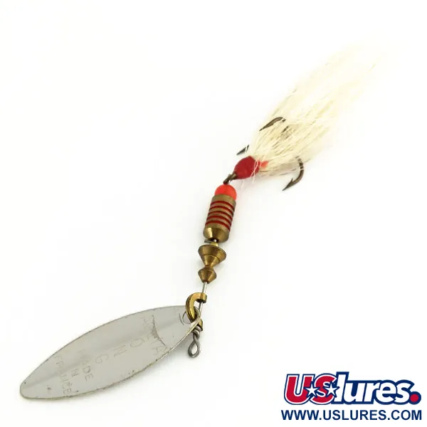 Mepps Aglia Long 2 Dressed Cucchiaino, Argento, 7.3g, Bucktail, #9758