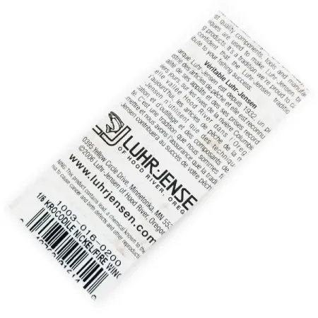 Luhr Jensen Krocodile Ondulante, Nickel/Fire Wing, 7g, nichelato, #1003-016-0200