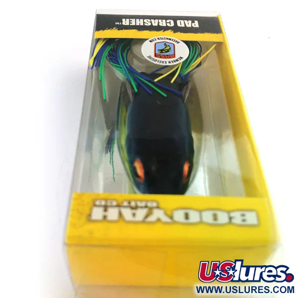 Booyah Pad Crasher Rana, Verde/Giallo, 14g, Amo Anti-alga, #9810