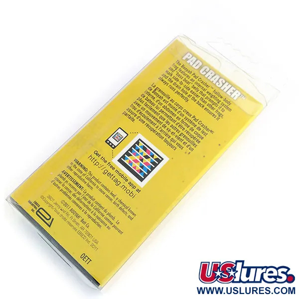 Booyah Pad Crasher Rana, Verde/Giallo, 14g, Amo Anti-alga, #9810