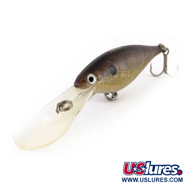 YO-ZURI Crankin Shad Crankbait, Oro-Marrone, 11g, Profondità, #9811