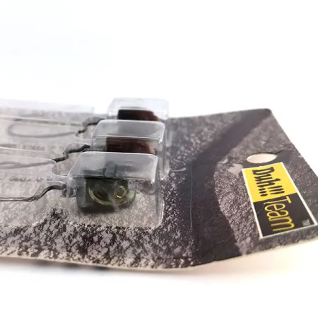 DUH!!! Head jig heads Kit, Oliva / Rosso, 11g, Amo Offset, #9818