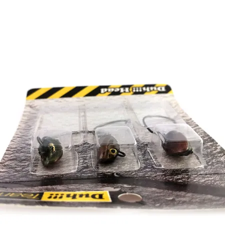 DUH!!! Head jig heads Kit, Oliva / Rosso, 11g, Amo Offset, #9818