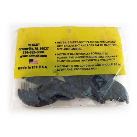 NetBait Paca Chunk Sr Esca siliconica, Black Blue Flake, 7,5cm, Sale, #9821