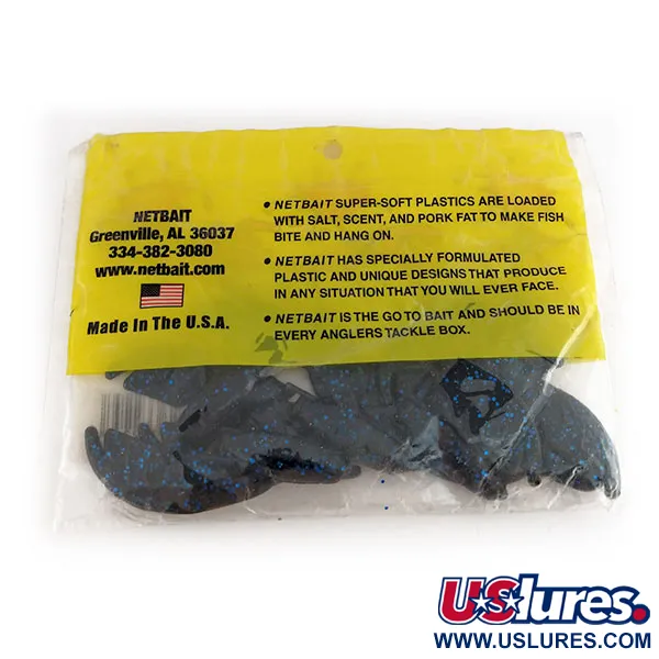 NetBait Paca Chunk Sr Esca siliconica, Black Blue Flake, 7,5cm, Sale, #9821