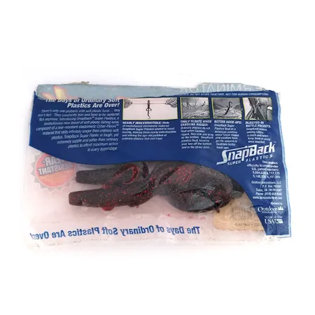 Terminator Snapback Creature esca siliconica, Black Ruby, 10cm, #9826