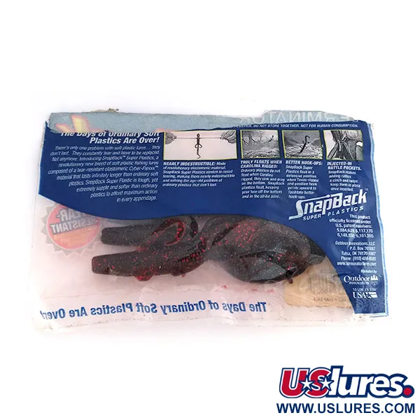 Terminator Snapback Creature esca siliconica, Black Ruby, 10cm, #9826