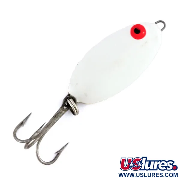 Bomber Slab Spoon Ondulante, Bianco / Rosso, 21g, Jigging, #9830
