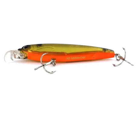 Yo-zuri 3D Minnow Suspender, Oro-Arancio, 7g, Prisma Interno, #9842