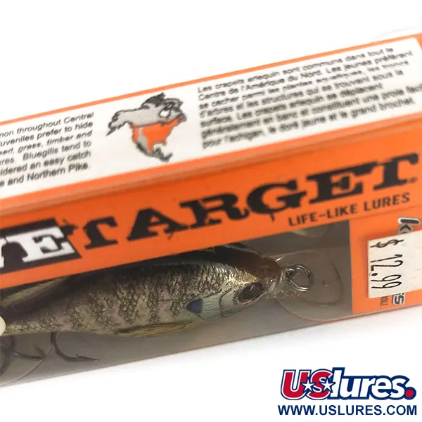 Live Target Koppers BlueGill Crankbait, Crapiet Arlequin, 7g, #9844