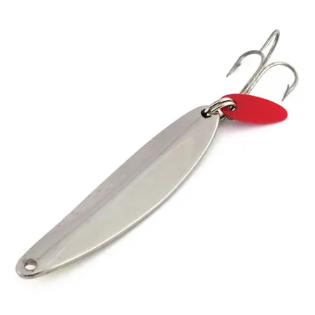 Bay de Noc Swedish Pimple Spoon, Nickel/Chartreuse, 14g, #9882