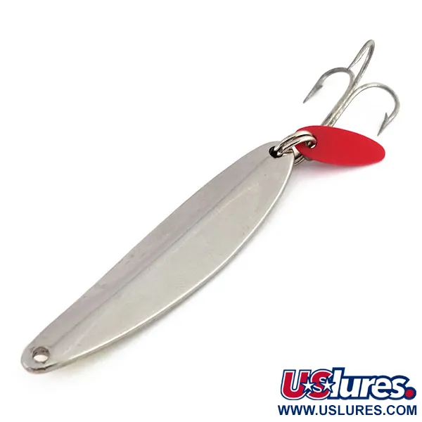 Bay de Noc Swedish Pimple Spoon, Nickel/Chartreuse, 14g, #9882