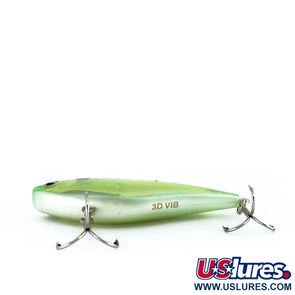 Yo-Zuri 3D VIB Lipless Crankbait, Verde, 12g, Effetto Prisma 3D, #9889
