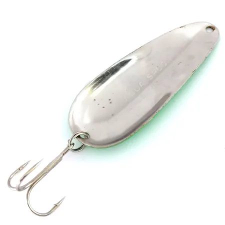 Nebco Aqua Spoon Ondulante, Verde/Nero/Nickel, 14g, UV-reattivo, #9890