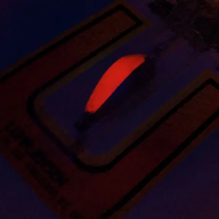 Luhr Jensen Lil' Kroc (Krocodile Stubby) Ondulante, Nickel/Rosso, 4.5g, #9914