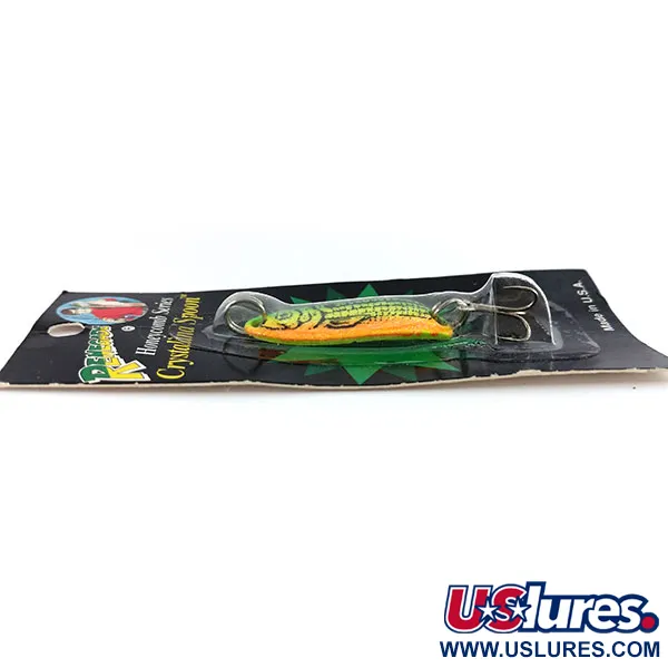 Renegade Honeycomb Series Crystalina Spoon, Verde-Arancio, 7g, Nido d'ape, #9925