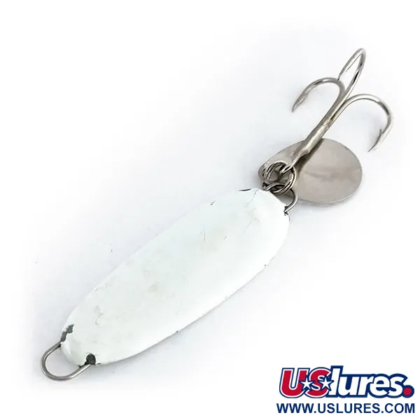 Bomber Slab Spoon Cucchiaino, Bianco, 28g, Inserto riflettente, #9944