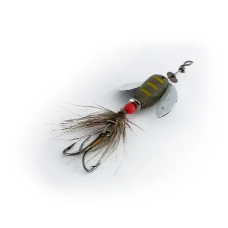 Yakima Bait Spin-n-Glo Esca, Grigio / Bianco, 0,6g, Piumato, #9946