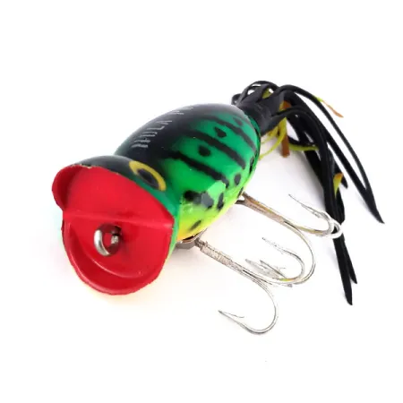 Fred Arbogast Hula Popper, Fire Tiger, 10g, Esca Topwater #9968