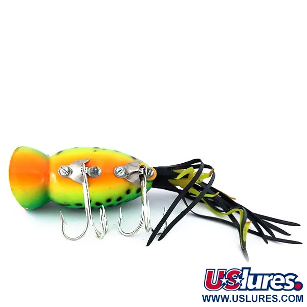Fred Arbogast Hula Popper, Fire Tiger, 10g, Esca Topwater #9968