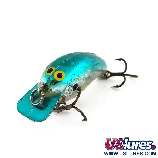 Norman Tiny N Crankbait, Argento-Teal, 4g, Rattle interno, #9987
