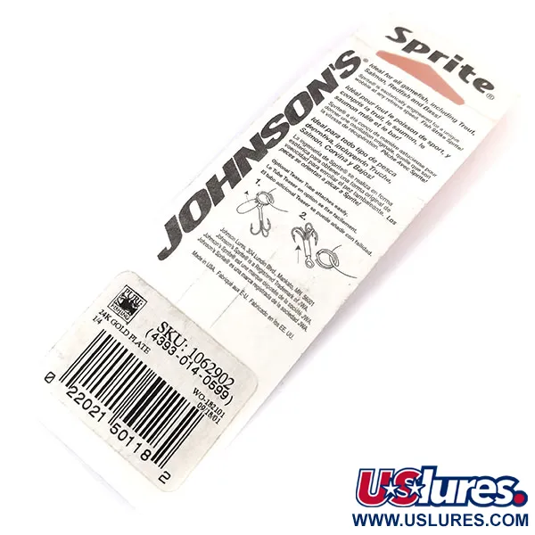 Johnson Sprite Cucchiaino, Oro (Placcato 24K), 7g, Red Teaser, #9995