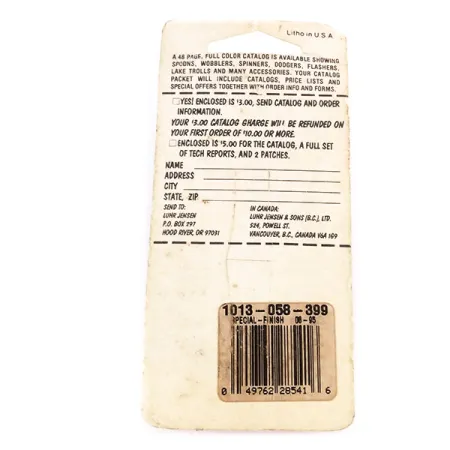 Luhr Jensen Lil' Kroc (Krocodile Stubby) Ondulante, Rosso/Nickel, 14g, #9996